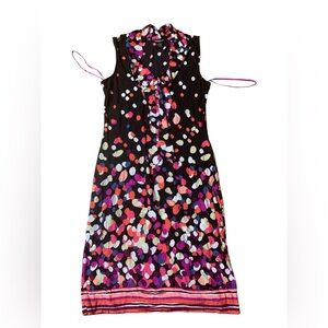 GLAMOUR Abstract Polka Dot Sleeveless Midi Dress - Size 12